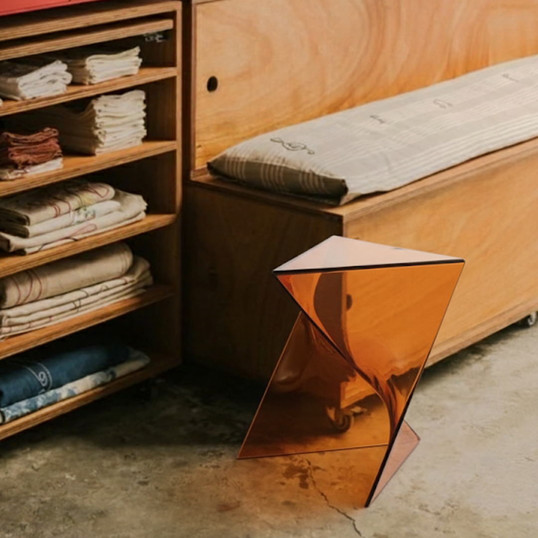 Clear Prism Side Table