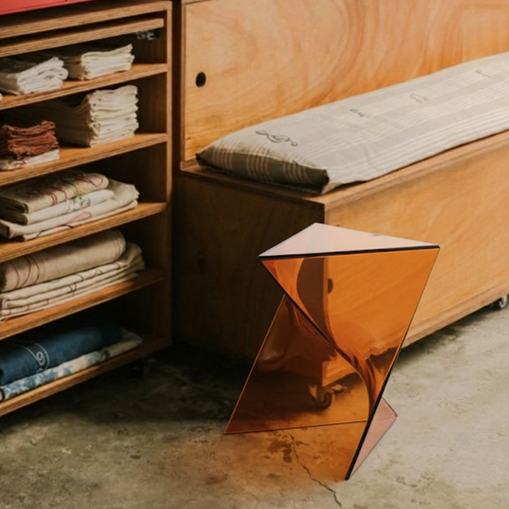 Clear Prism Side Table