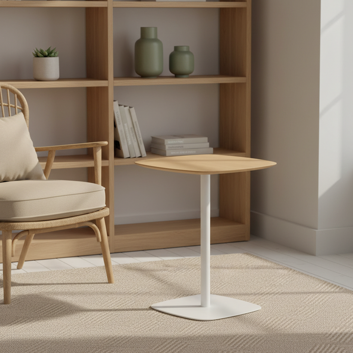 Steel-Leg Side Table