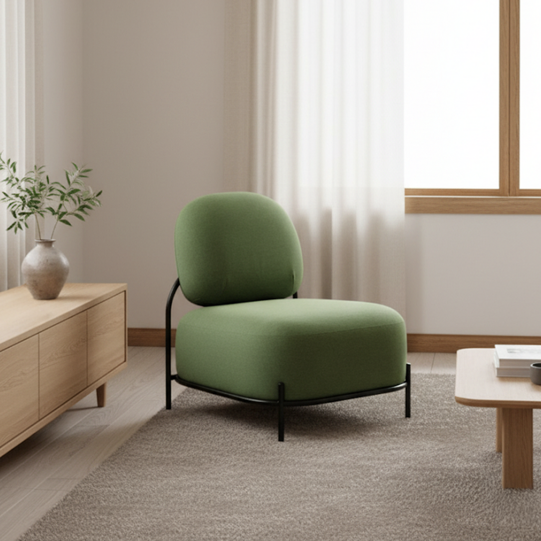 エアークッションラウンジチェア 緑色 Polly Lounge Chair / Green – RUGHAUS