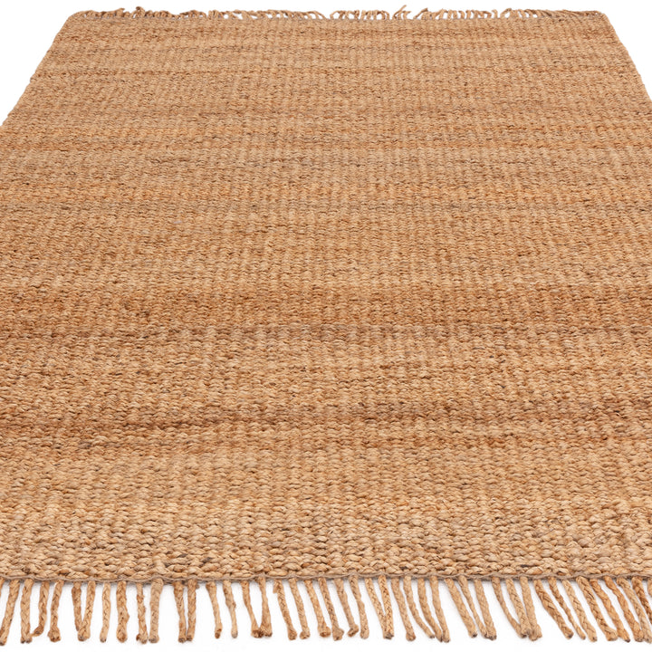 200x290cm大きめサイズのジュート本来の色合いとざっくりとしたナチュラルな風合いが素敵なRUGHAUSの手織りリバーシブル天然エコ素材ジュート製ラグ