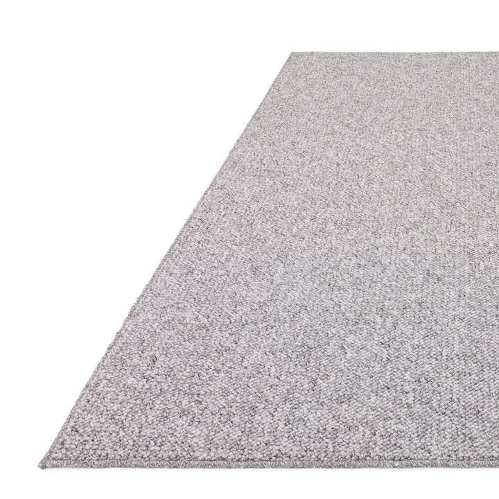 200x300cm大きめサイズのグレーのグラデーションが美しい、スペースダイで染色したポリエステルのRUGHAUSのベルギー製シンプルモダンラグ