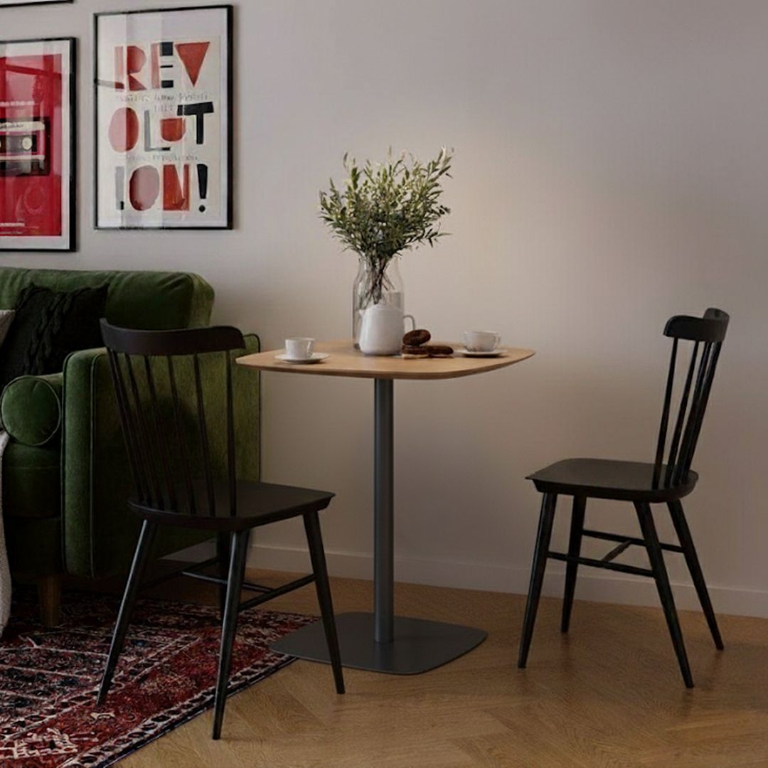 Steel-Leg Side Table