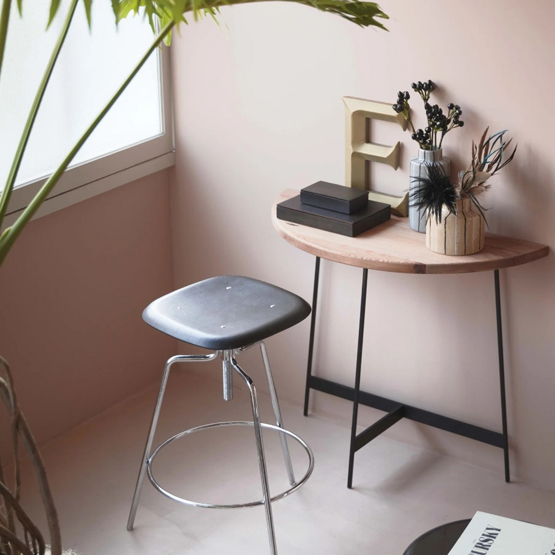 Steel Legs Counter Stool