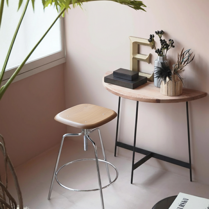 Steel Legs Counter Stool