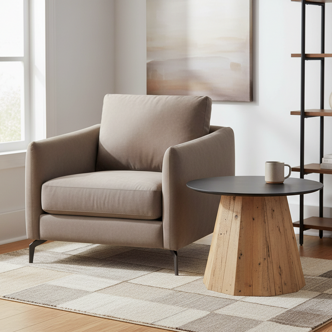 Two-Tone Oak Side Table