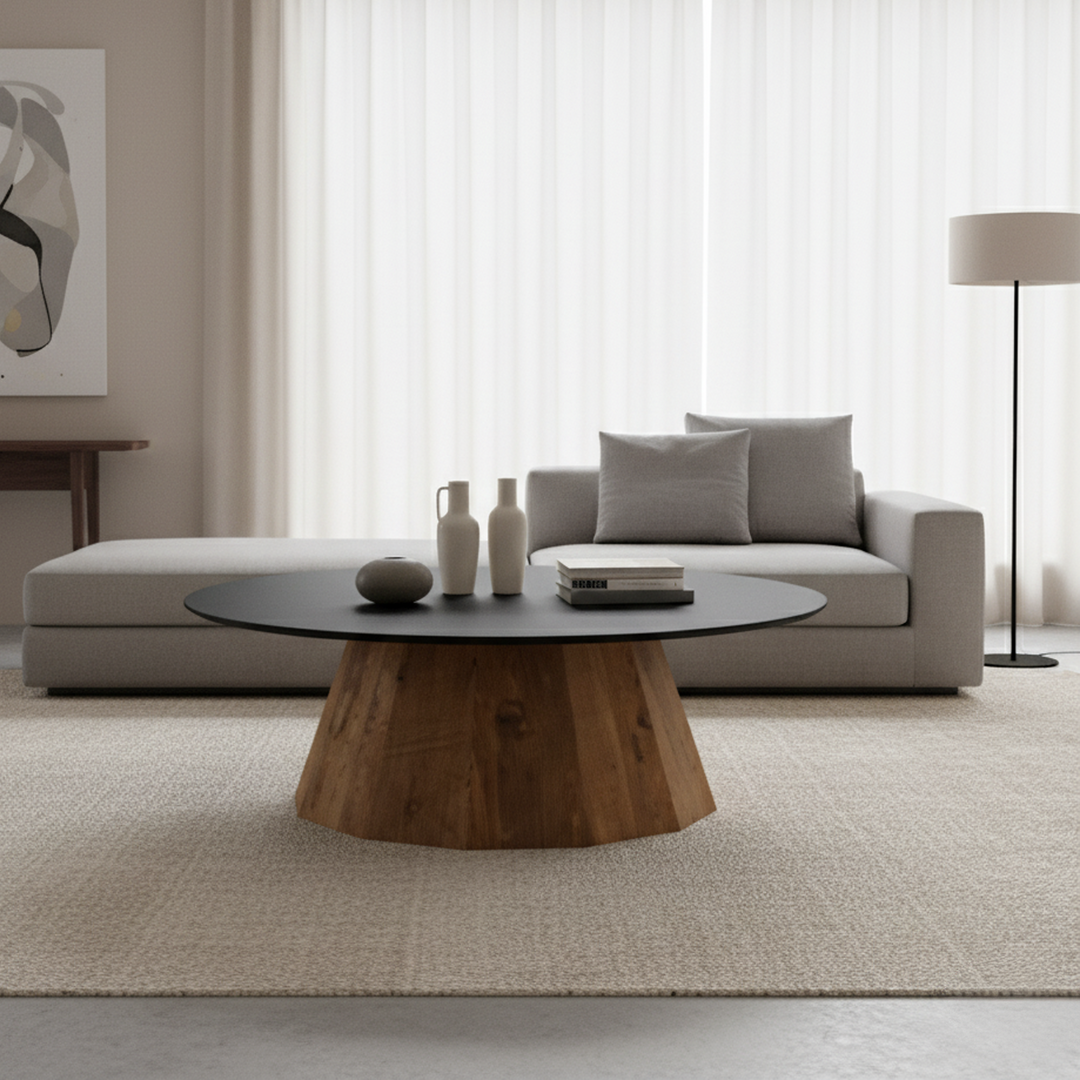 Two-Tone Oak Side Table