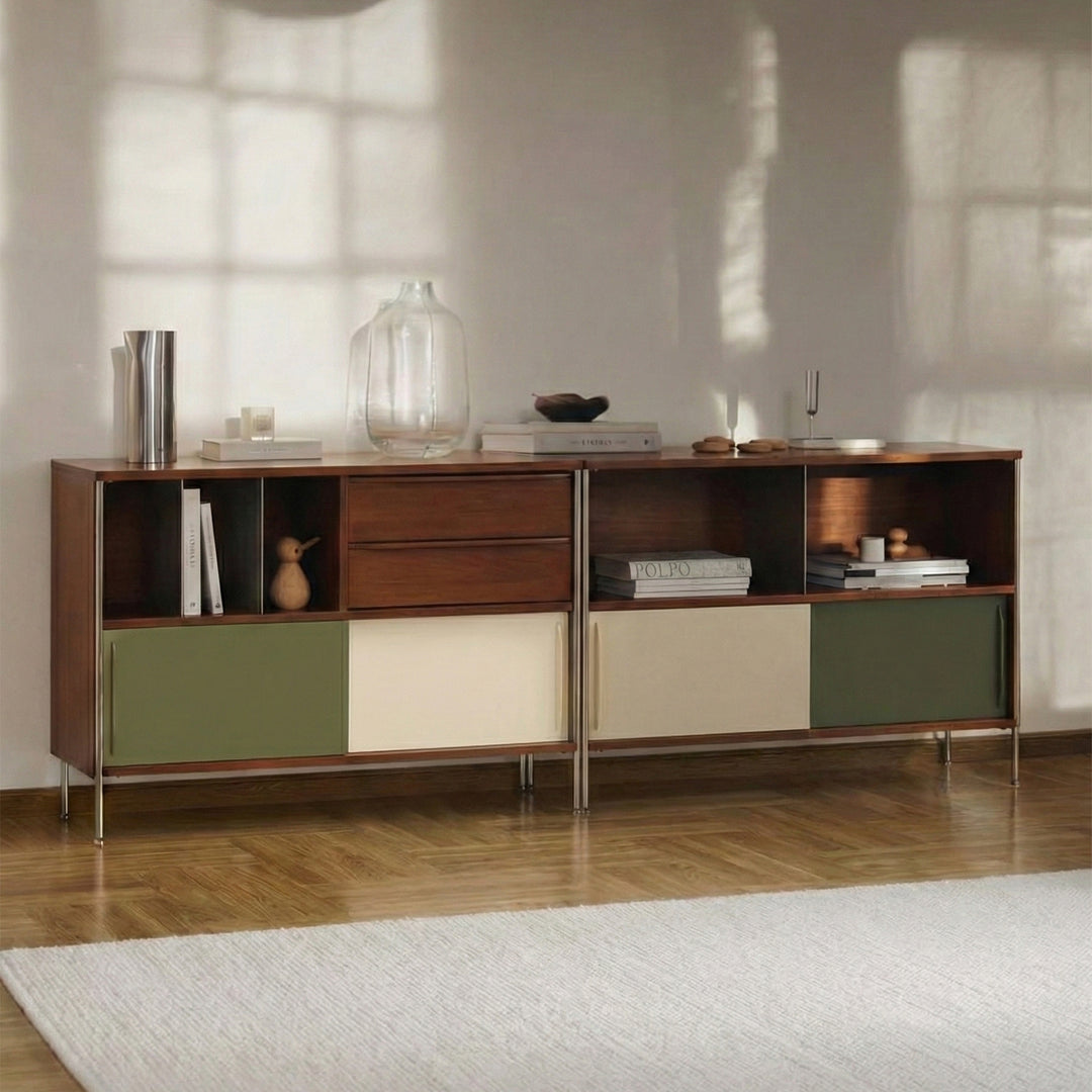 Wing Wood Side Cabinet